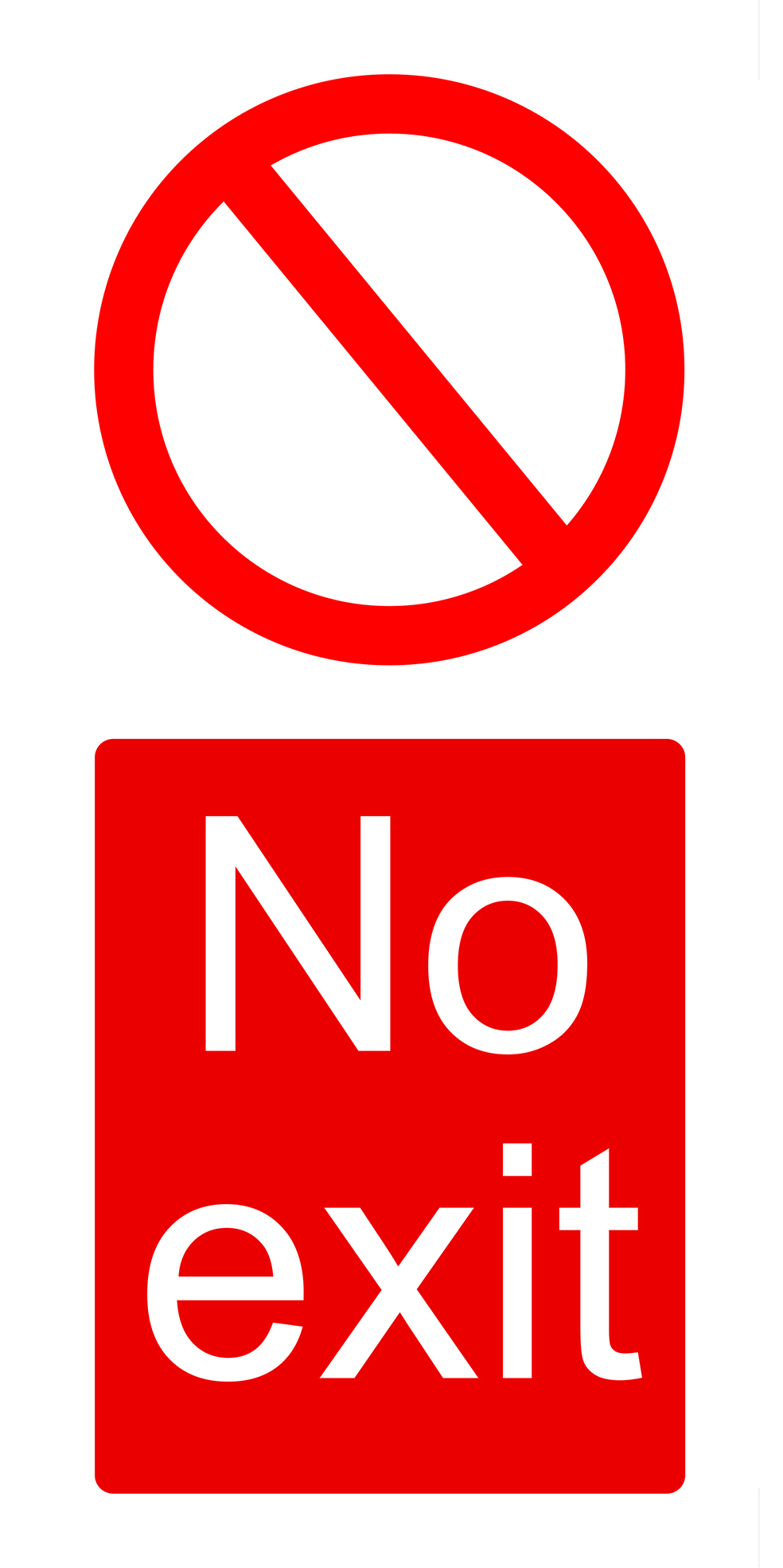 100mm x 200mm - No exit