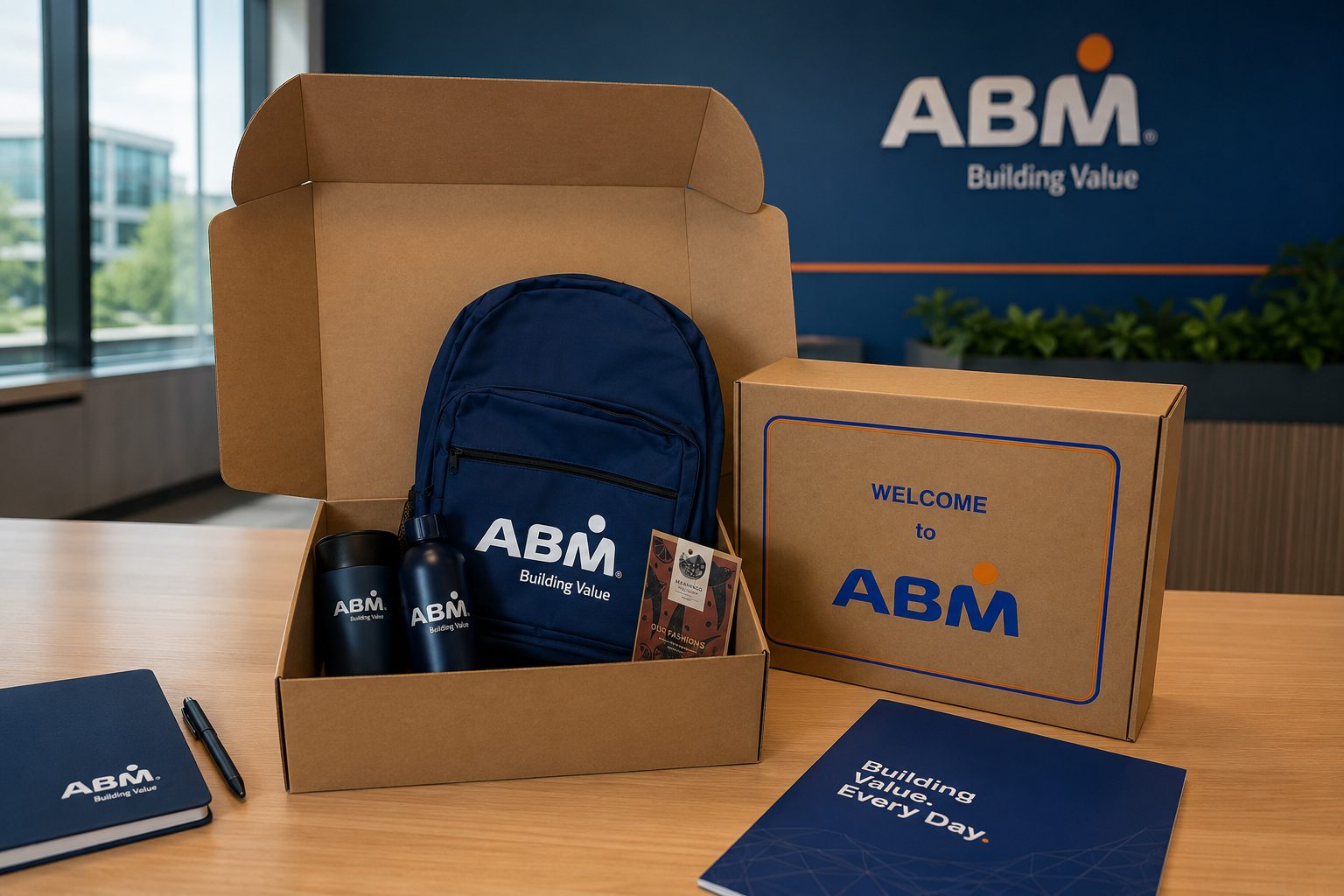 Branded Employee Welcome Packs for ABM