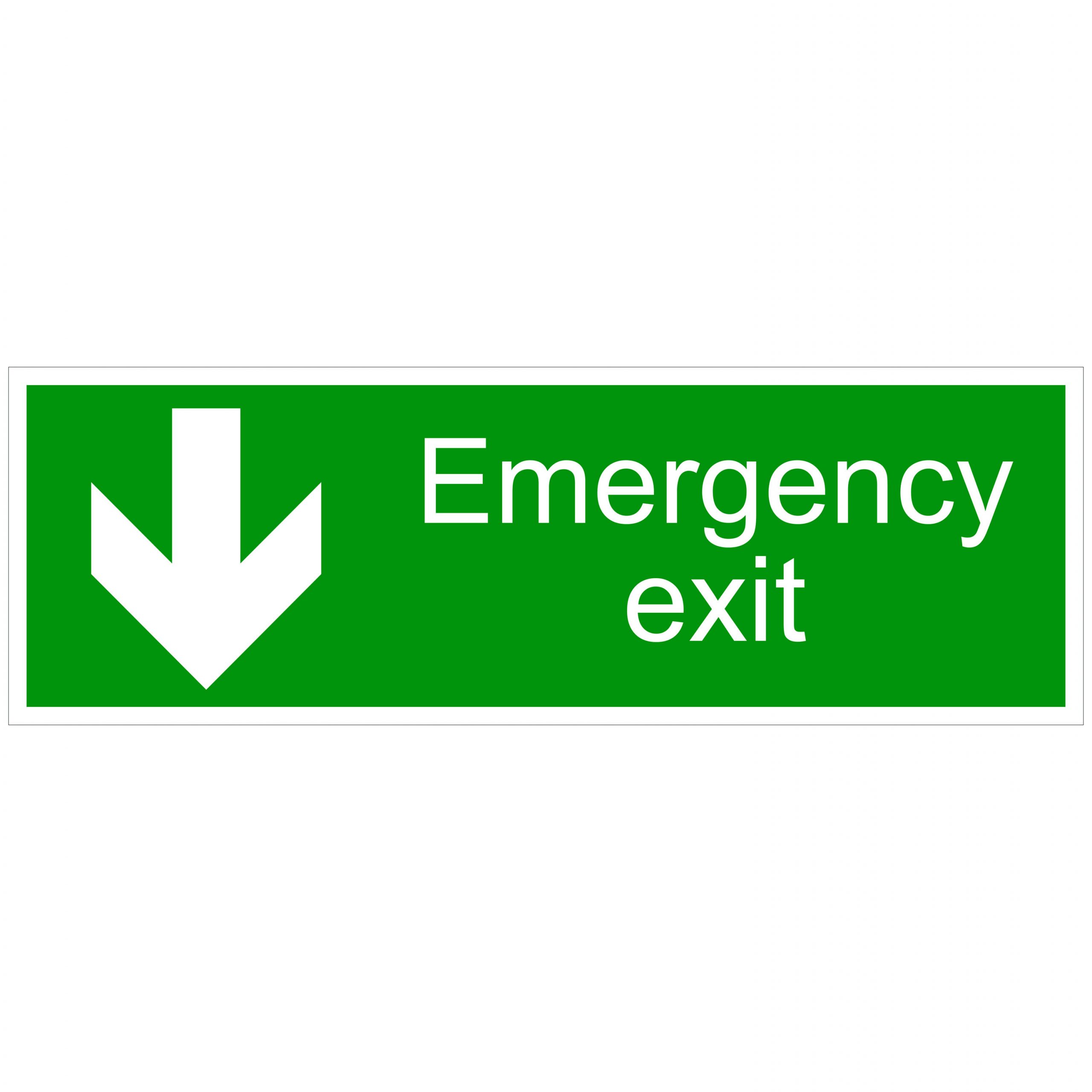 300mm x 100mm - Warning (1mm Rigid )